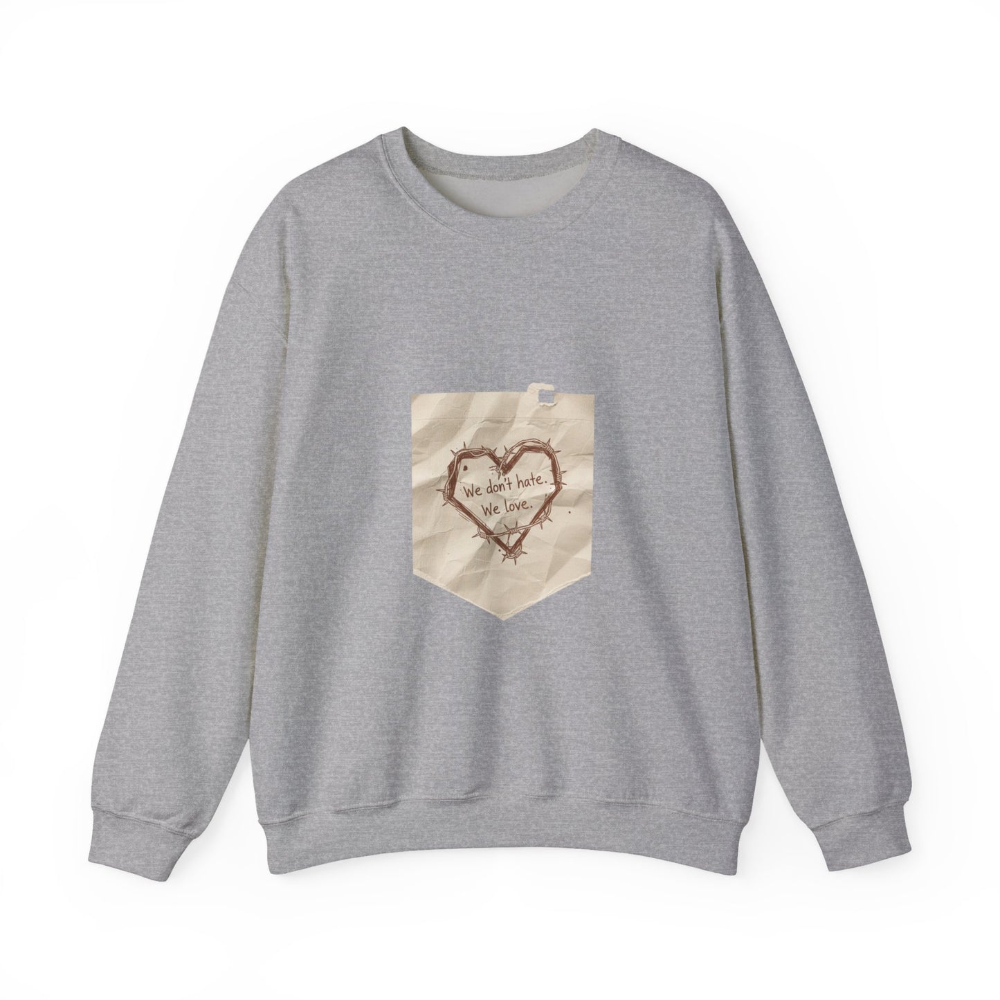 handwritten marker heart sketch Sweatshirt | marker scribble design, doodle quote