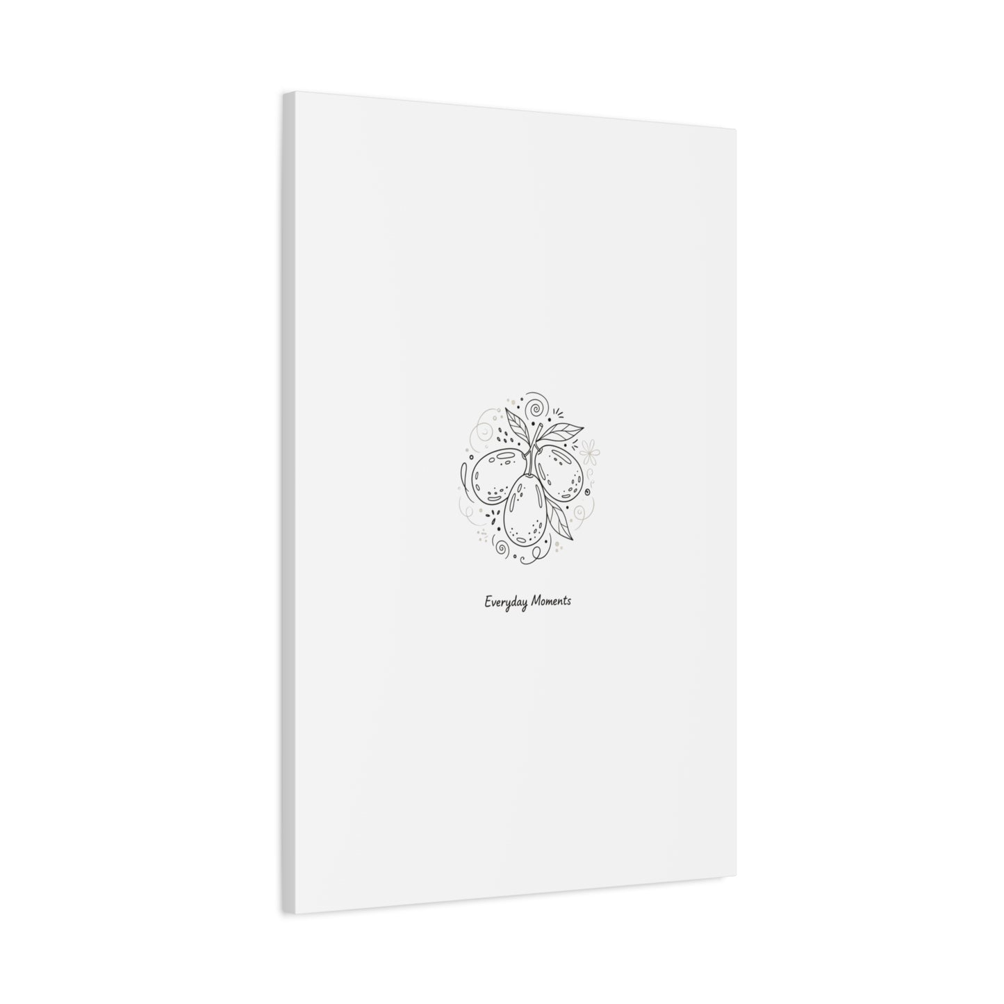 Hand-Drawn Fruit Doodle Canvas | Line Drawing Wall Art