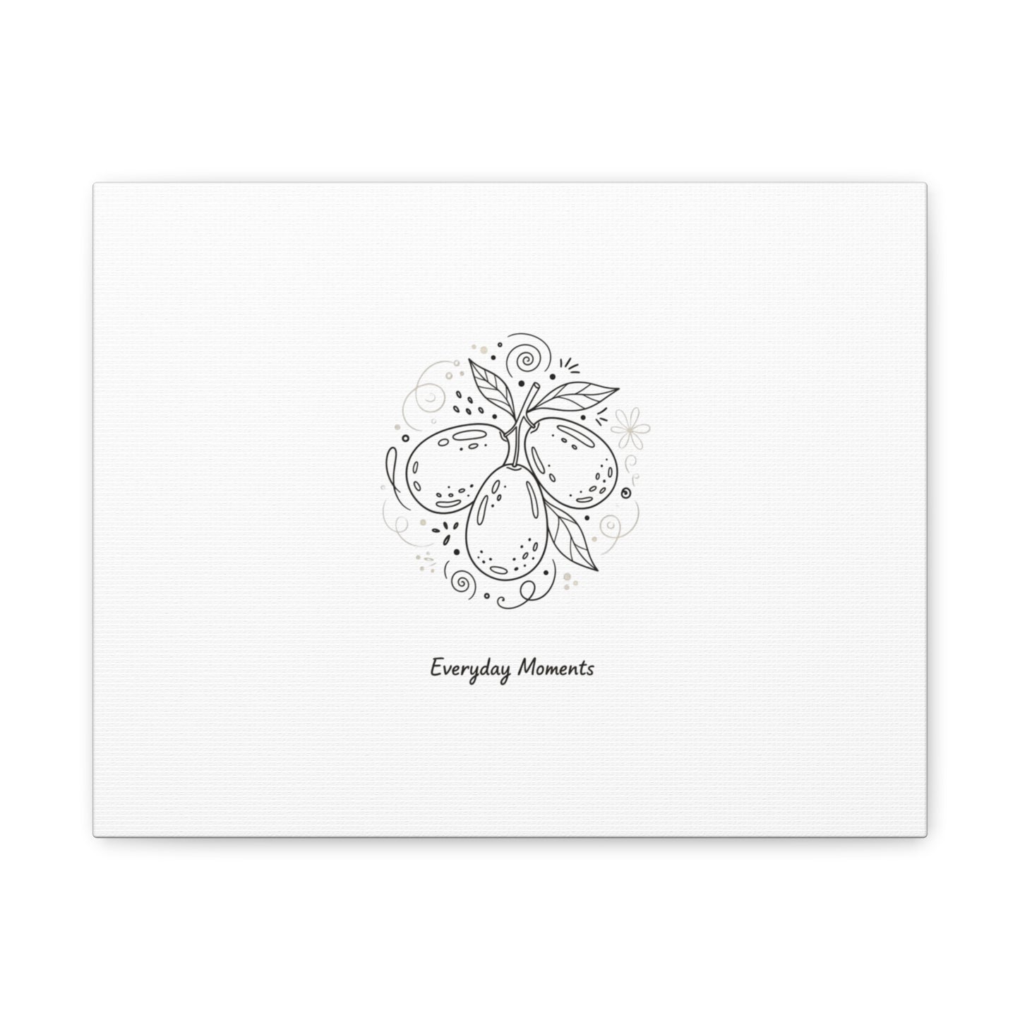 Hand-Drawn Fruit Doodle Canvas | Line Drawing Wall Art