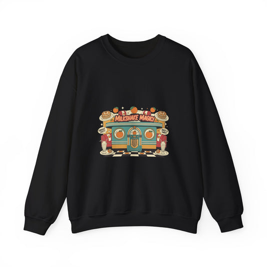 Milkshake Magic Diner Crewneck Sweatshirt | retro diner, vintage Americana