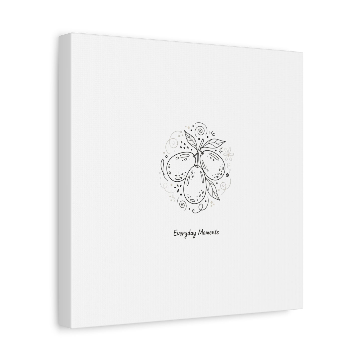 Hand-Drawn Fruit Doodle Canvas | Line Drawing Wall Art