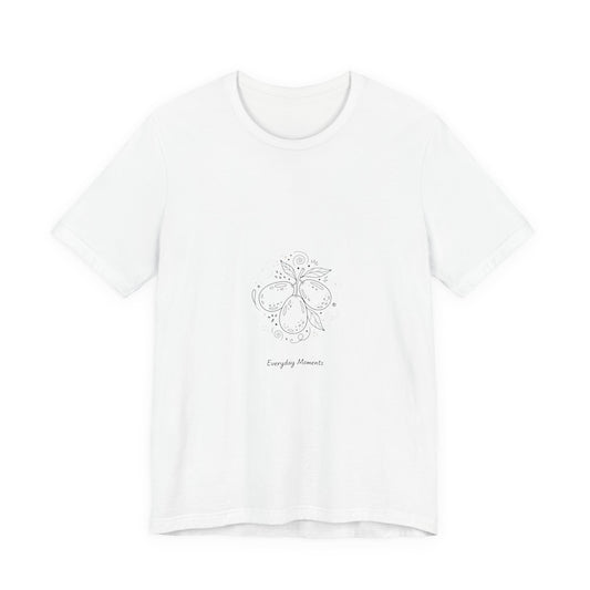 Minimal Doodle Floral Tee | hand drawn line drawing shirt, sketch pattern