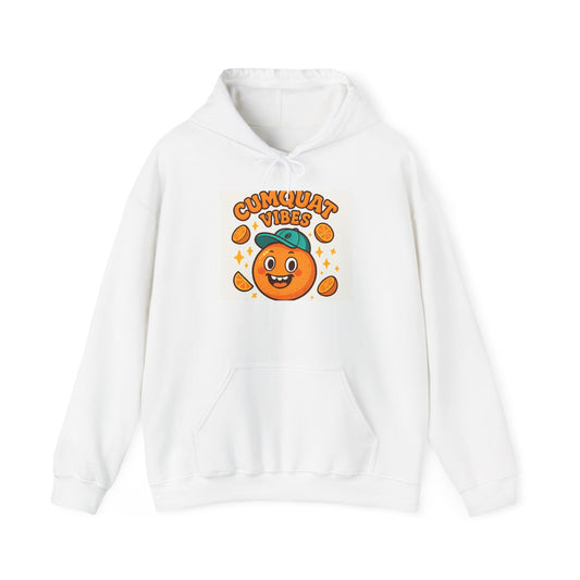 Cumquat Vibes Hoodie — Cute Playful Citrus Graphic Sweatshirt