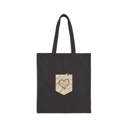 Handwritten Marker Heart, Tote | marker scribble design, doodle quote
