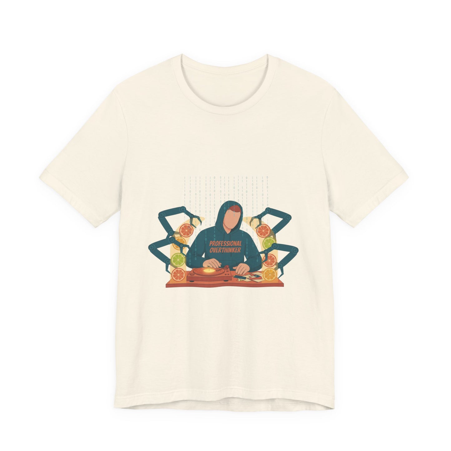 minimal woodland deer print tee | neutral nature spots