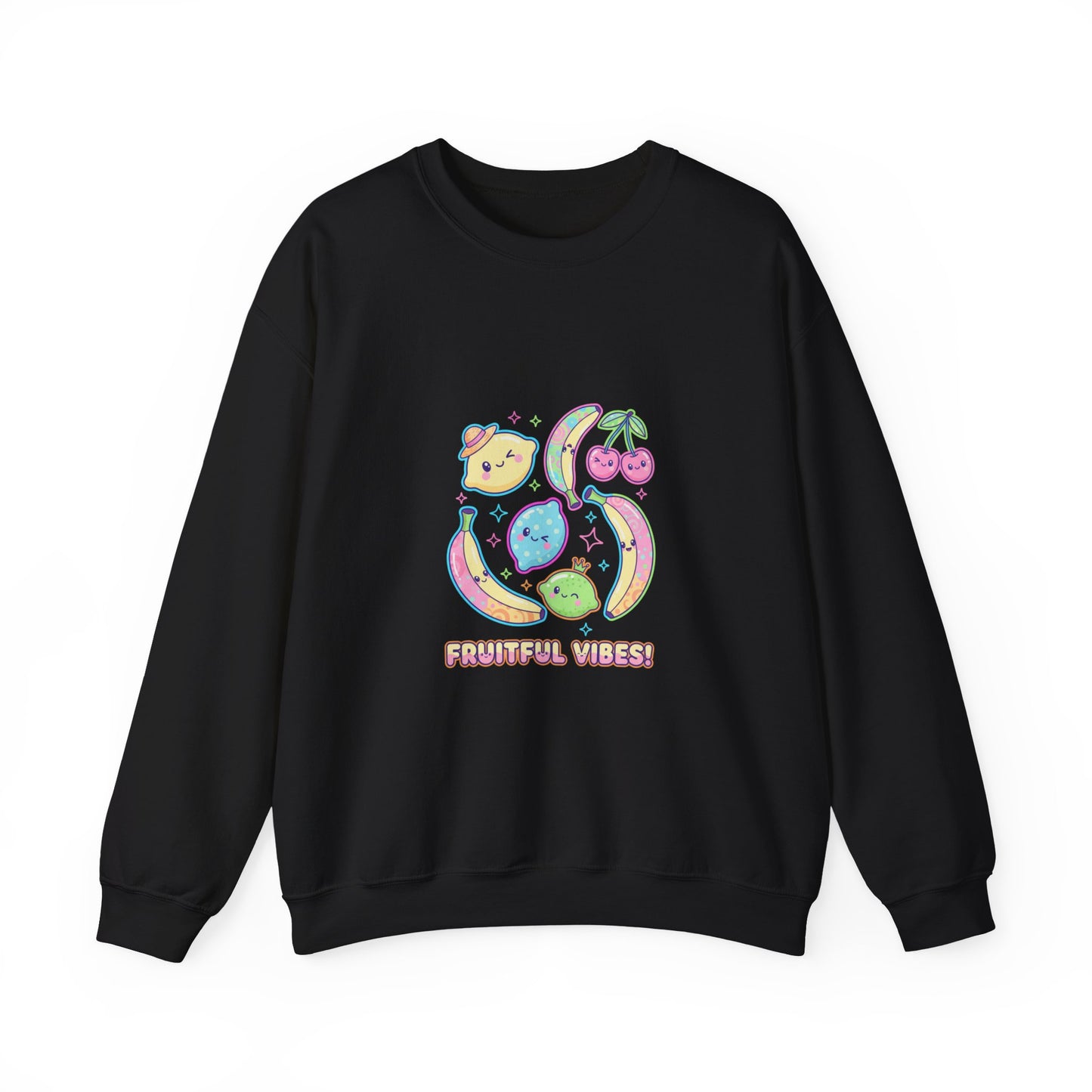 Fruitful Vibes Sweatshirt | pop fruit prints, pastel citrus