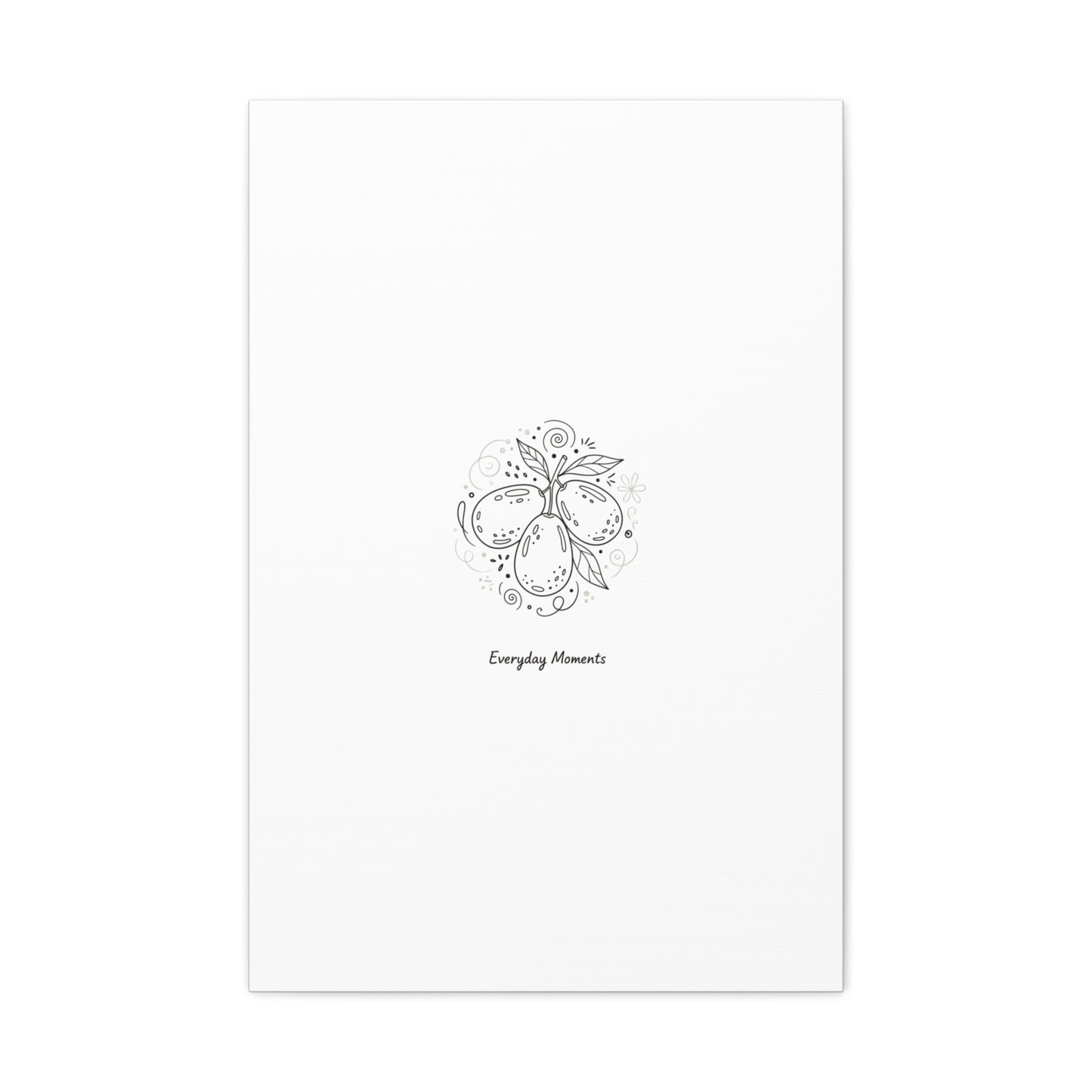 Hand-Drawn Fruit Doodle Canvas | Line Drawing Wall Art