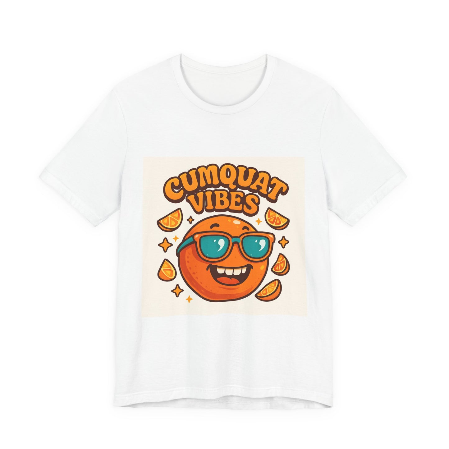Cumquat Vibes T-Shirt — Cute Retro Sunglasses Citrus Graphic Tee