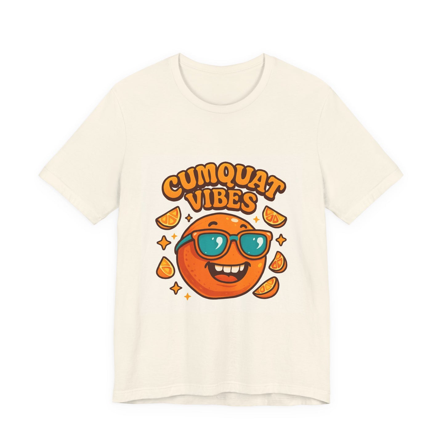 Cumquat Vibes T-Shirt — Cute Retro Sunglasses Citrus Graphic Tee