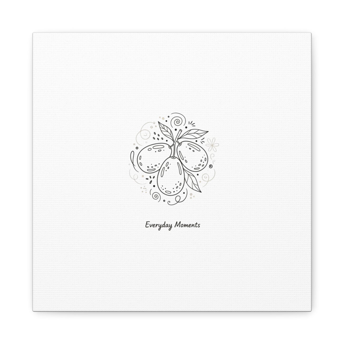 Hand-Drawn Fruit Doodle Canvas | Line Drawing Wall Art