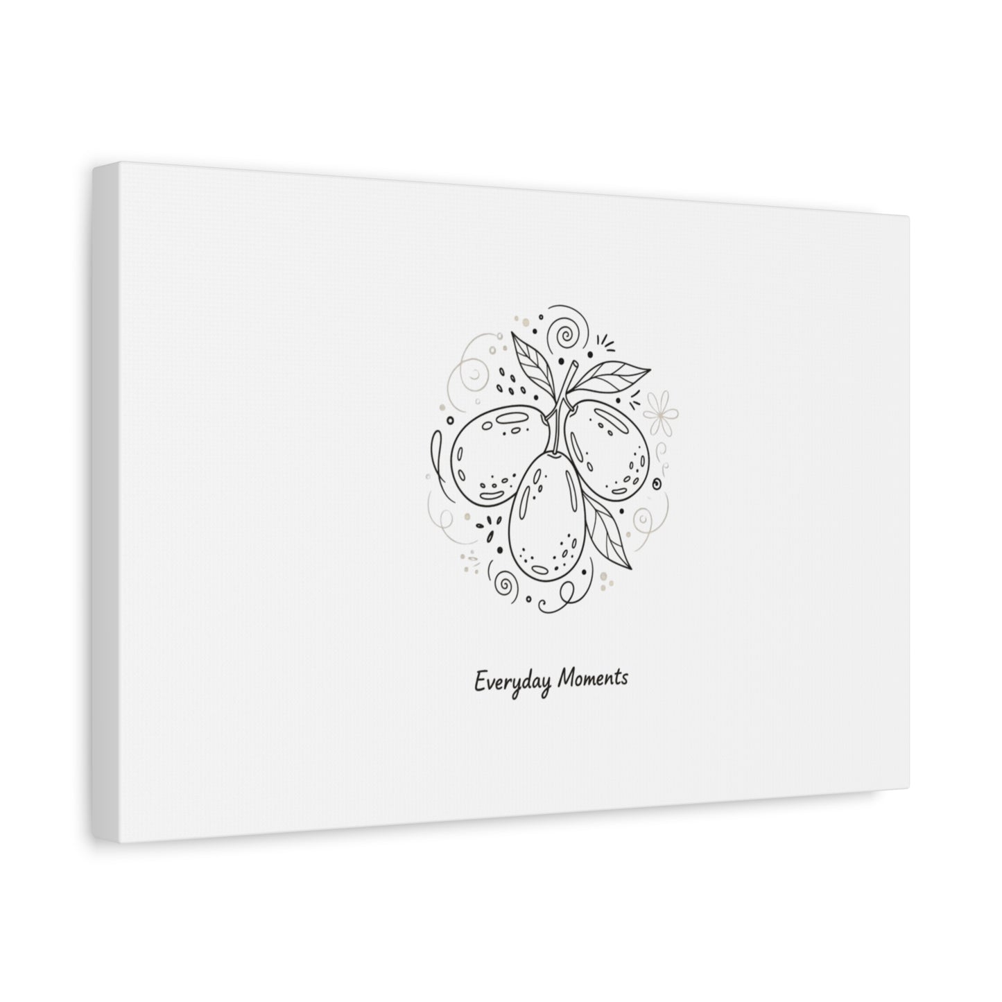 Hand-Drawn Fruit Doodle Canvas | Line Drawing Wall Art