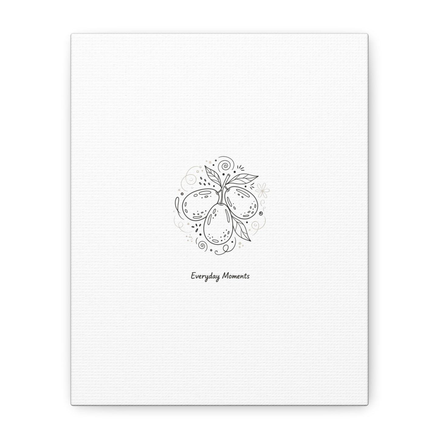 Hand-Drawn Fruit Doodle Canvas | Line Drawing Wall Art