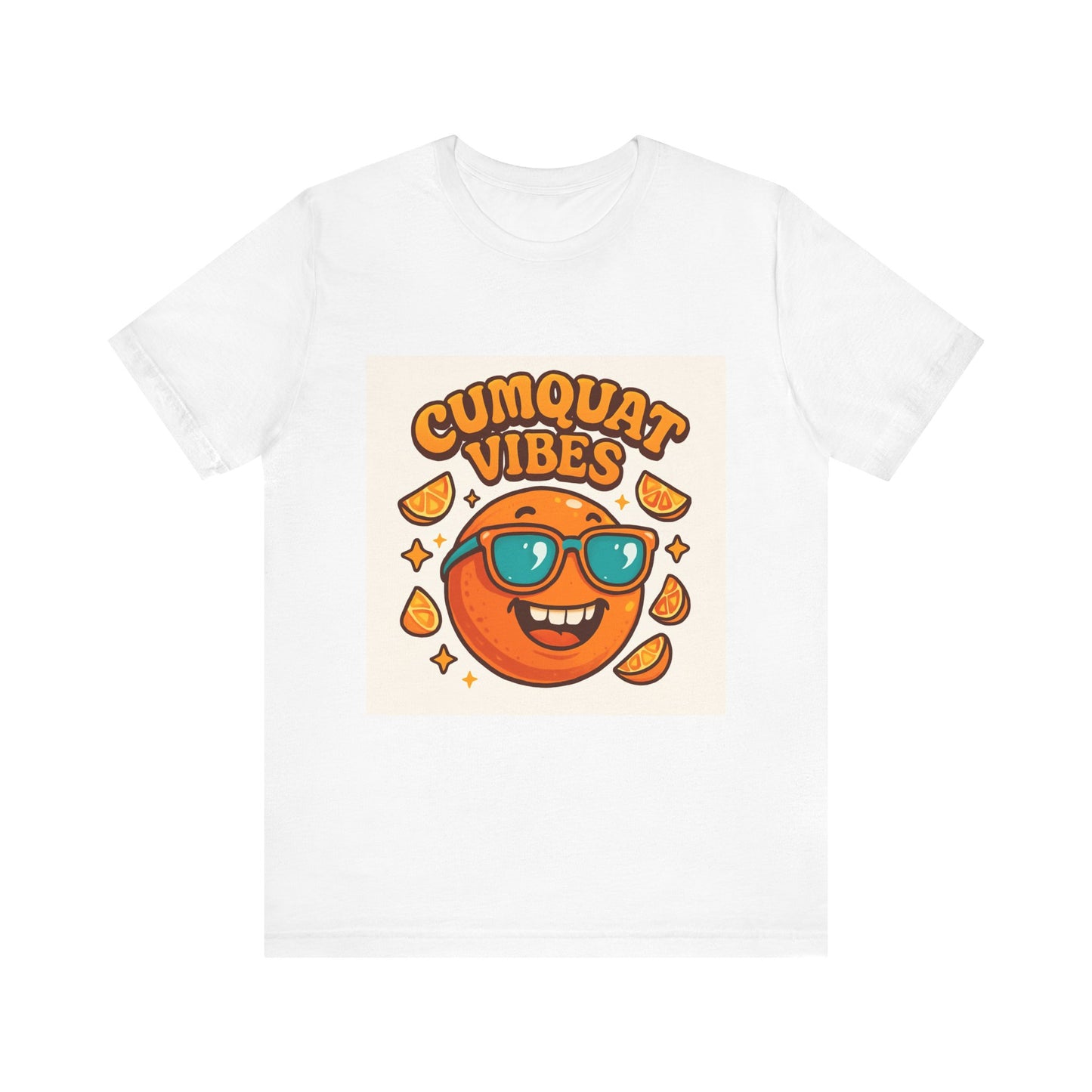 Cumquat Vibes T-Shirt — Cute Retro Sunglasses Citrus Graphic Tee