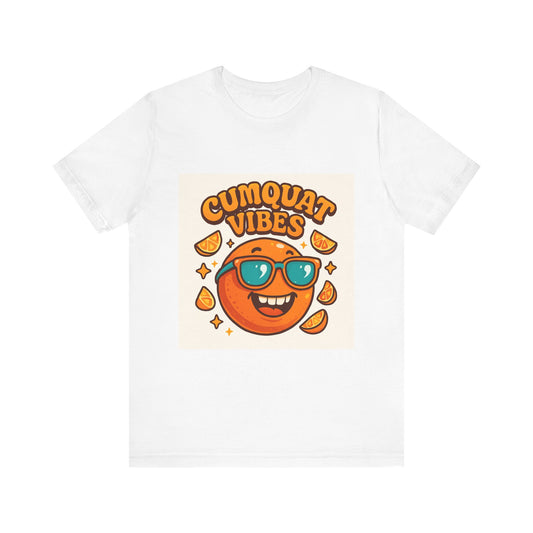 Cumquat Vibes T-Shirt — Cute Retro Sunglasses Citrus Graphic Tee