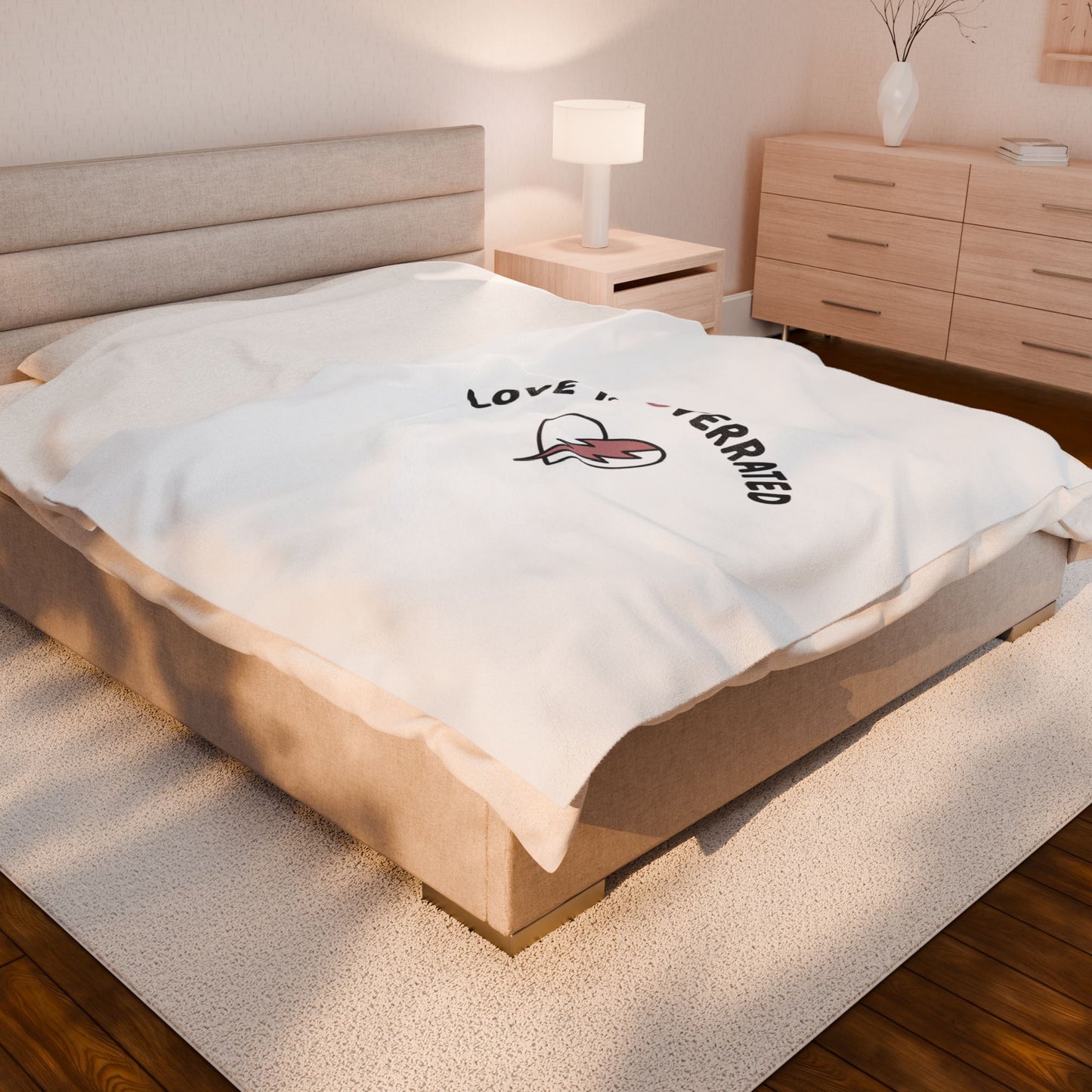 Love Is Overrated Blanket | Irreverent Valentine, Sarcastic Love Quote