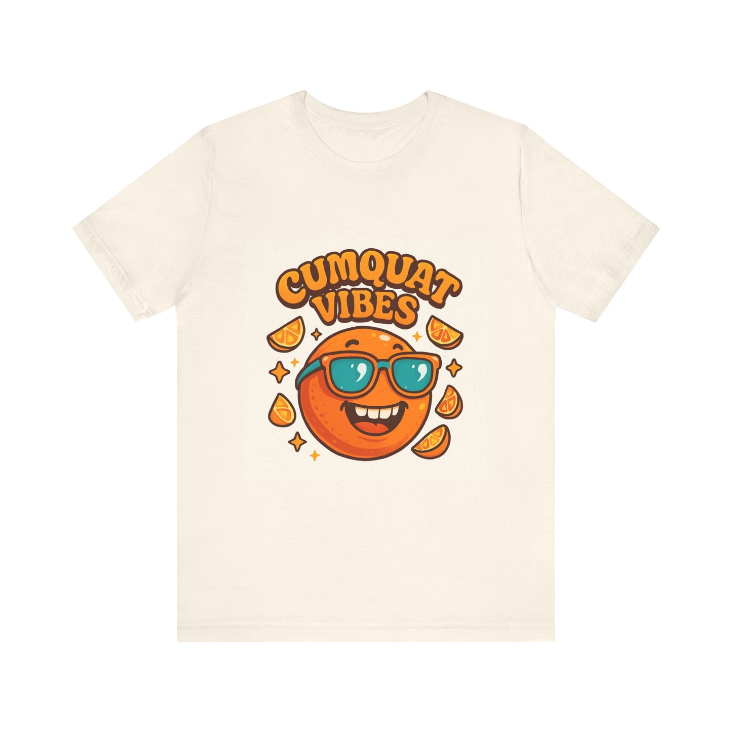 Cumquat Vibes T-Shirt — Cute Retro Sunglasses Citrus Graphic Tee