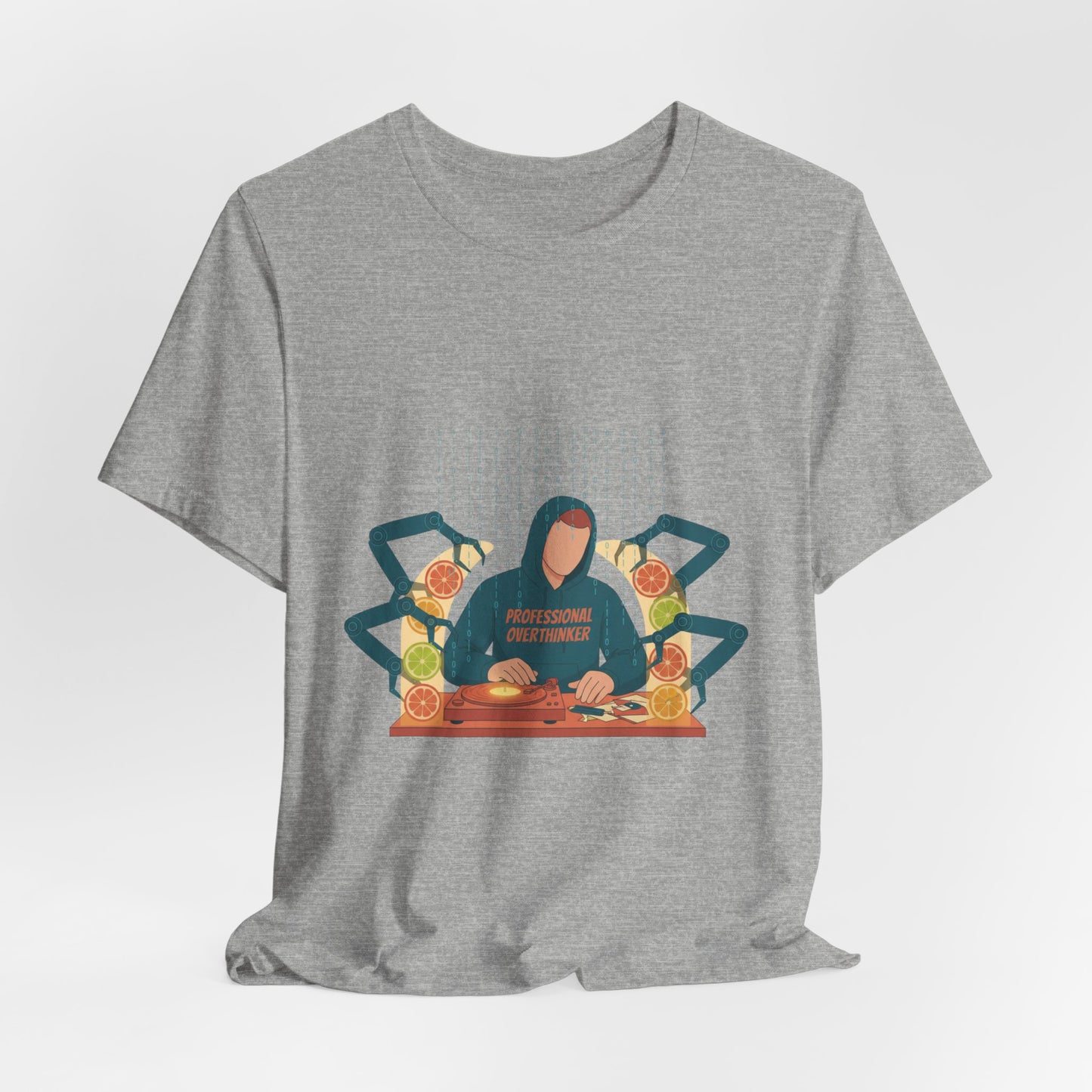 minimal woodland deer print tee | neutral nature spots
