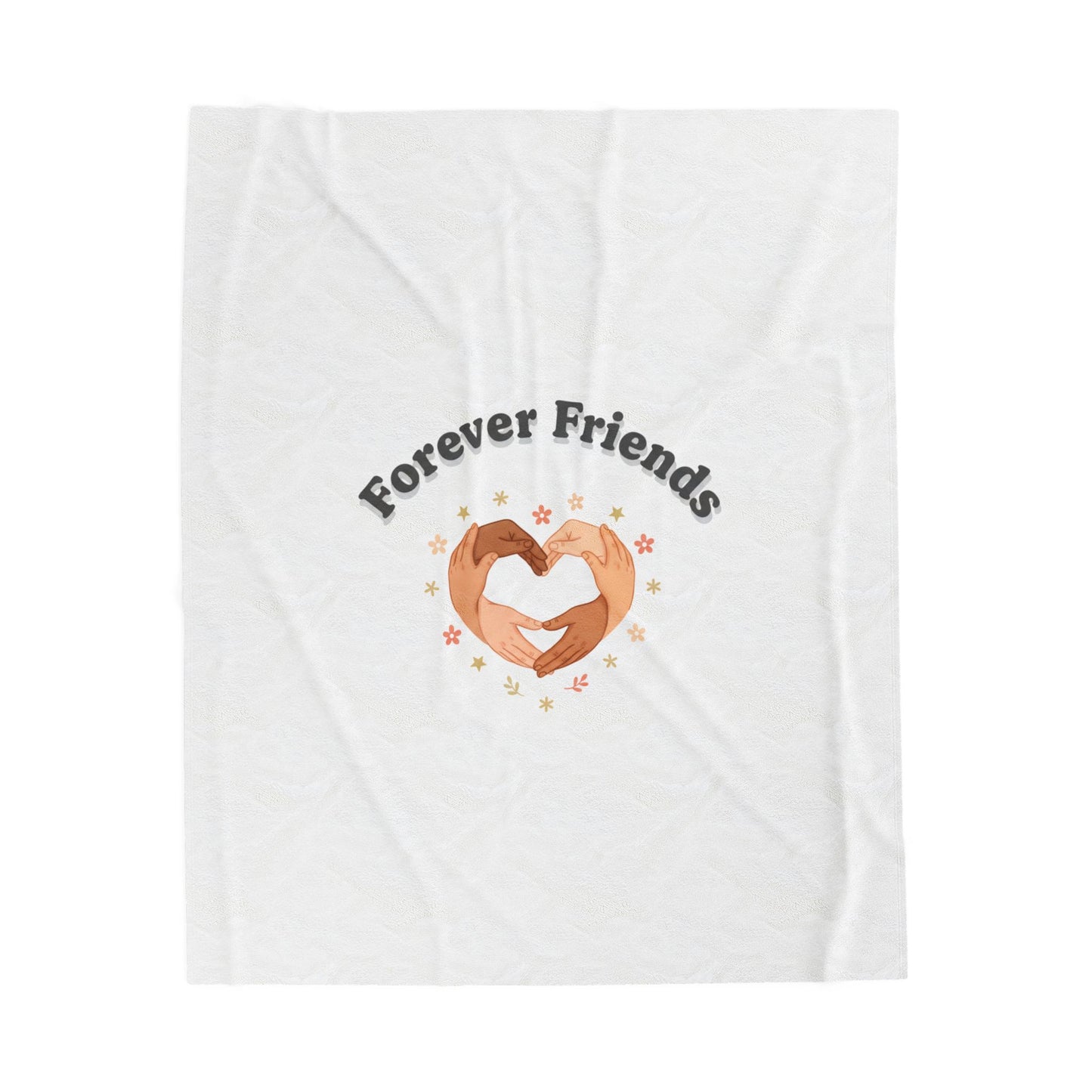 Forever Friends Heart Hands Blanket | friendship Valentine, platonic love