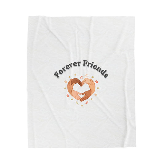 Forever Friends Heart Hands Blanket | friendship Valentine, platonic love