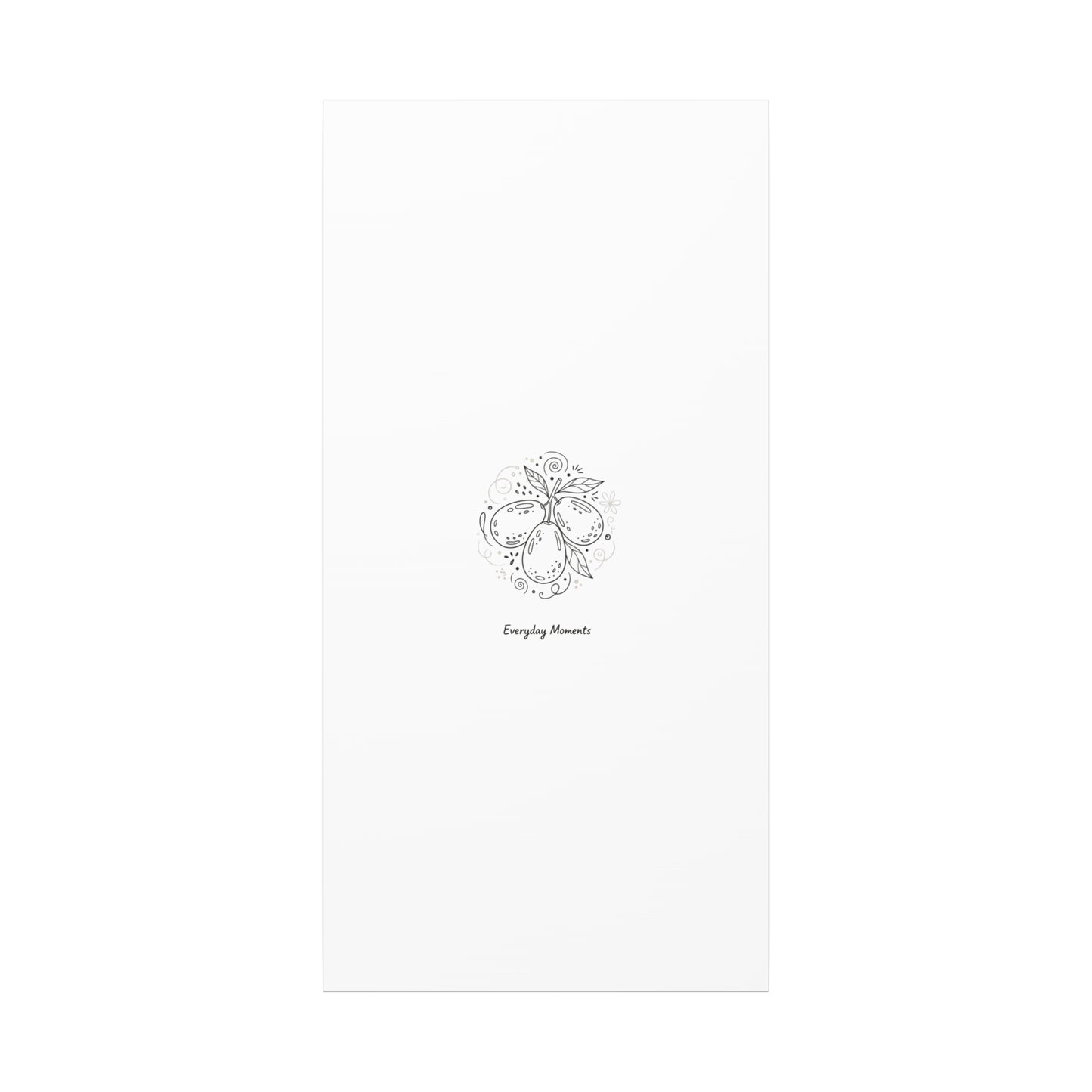 Hand-Drawn Fruit Doodle Canvas | Line Drawing Wall Art