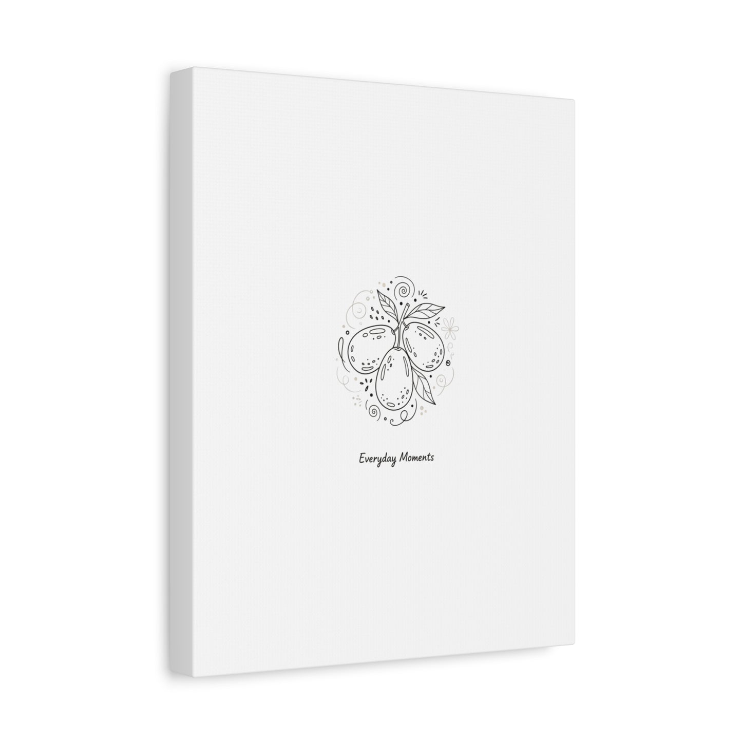 Hand-Drawn Fruit Doodle Canvas | Line Drawing Wall Art