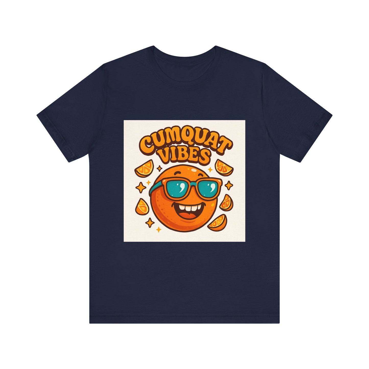 Cumquat Vibes T-Shirt — Cute Retro Sunglasses Citrus Graphic Tee