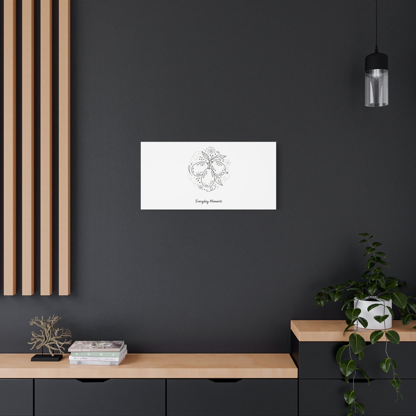 Hand-Drawn Fruit Doodle Canvas | Line Drawing Wall Art