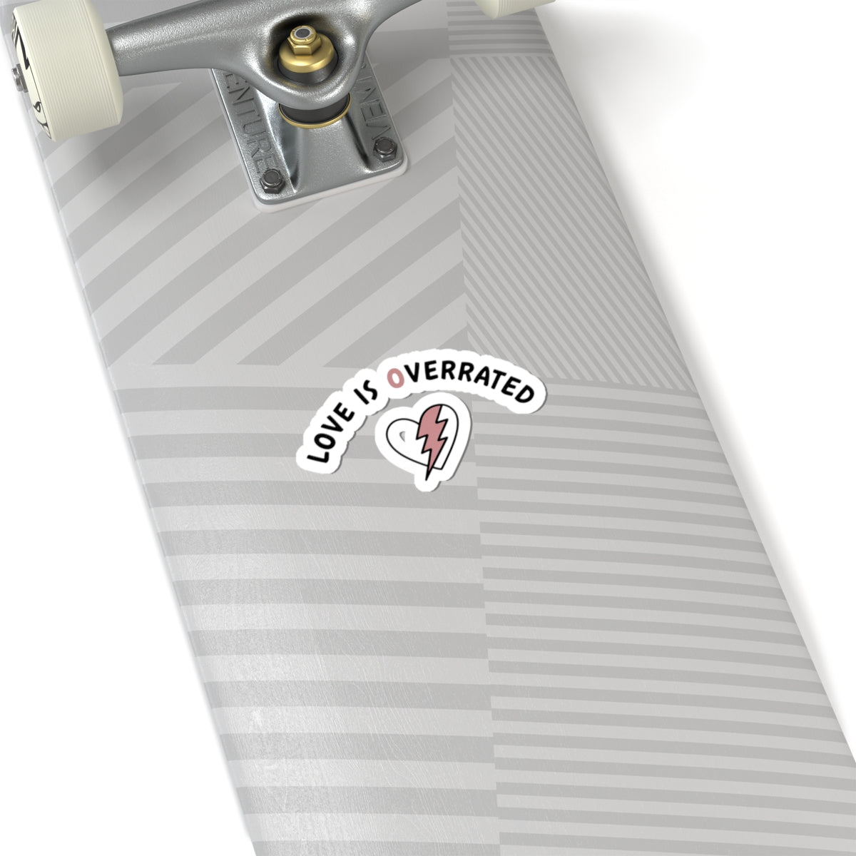 Love Is Overrated Sticker | Irreverent Valentine Humor, sarcastic valentines