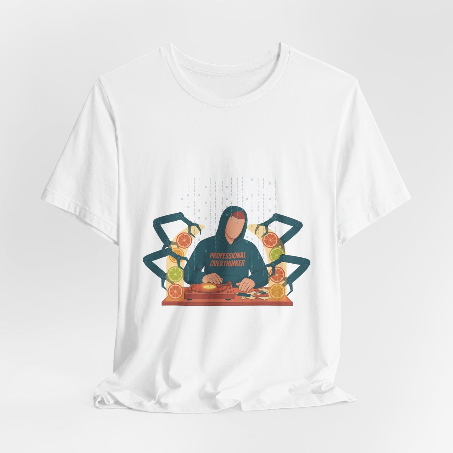 minimal woodland deer print tee | neutral nature spots