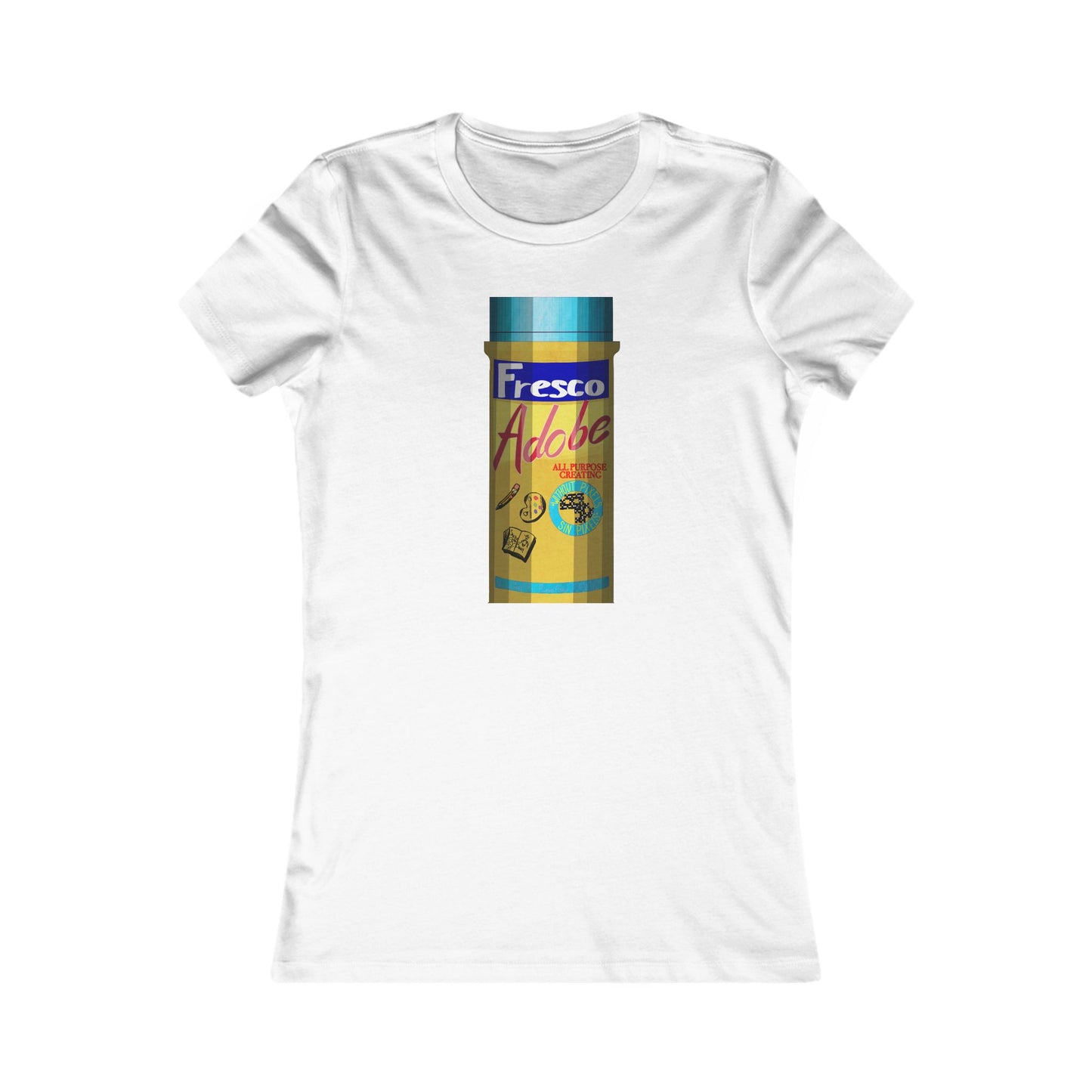 Women's Tee — Retro Fresco Adobo Spice Can Graphic