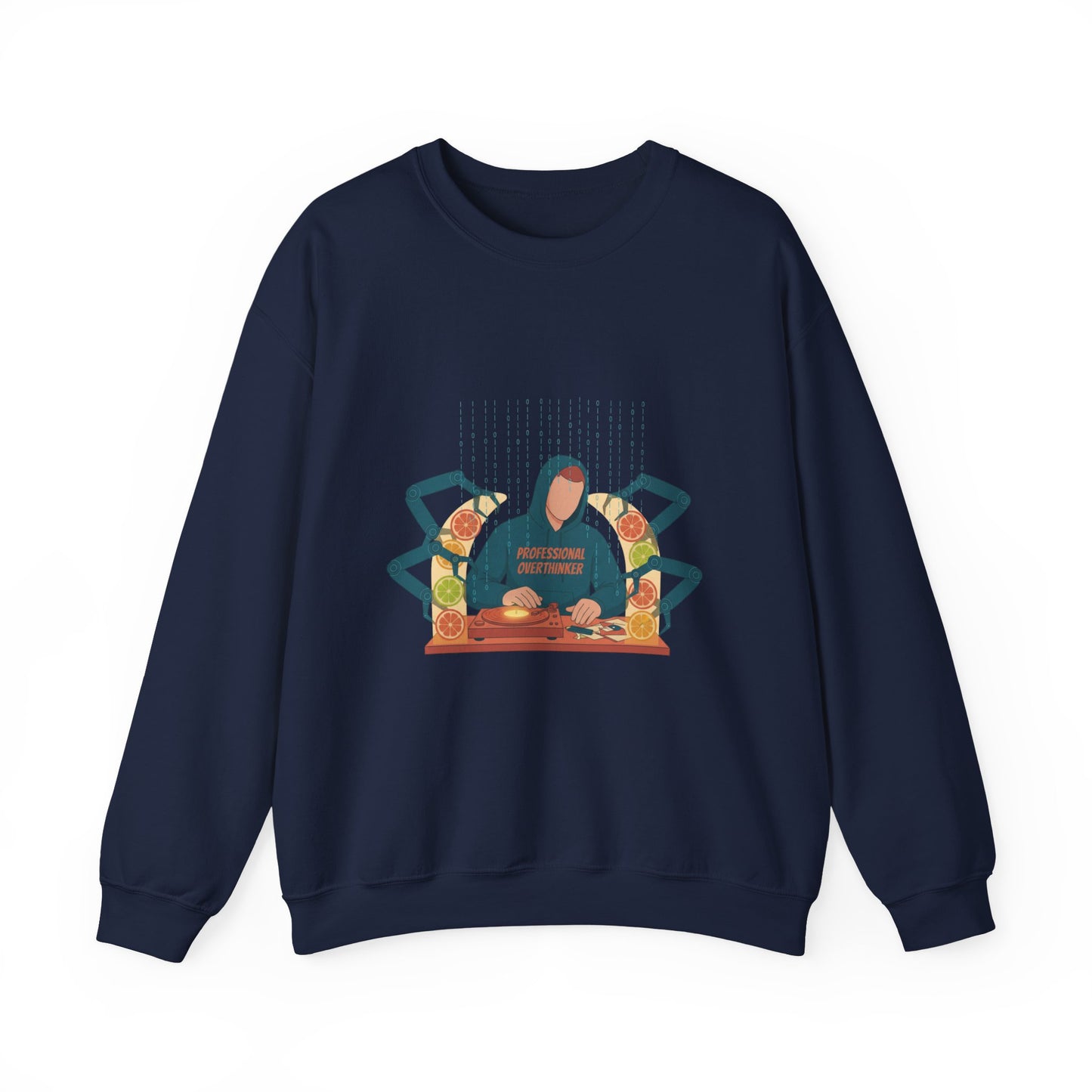 minimal woodland deer print sweatshirt | neutral spotted pattern, quiet nature