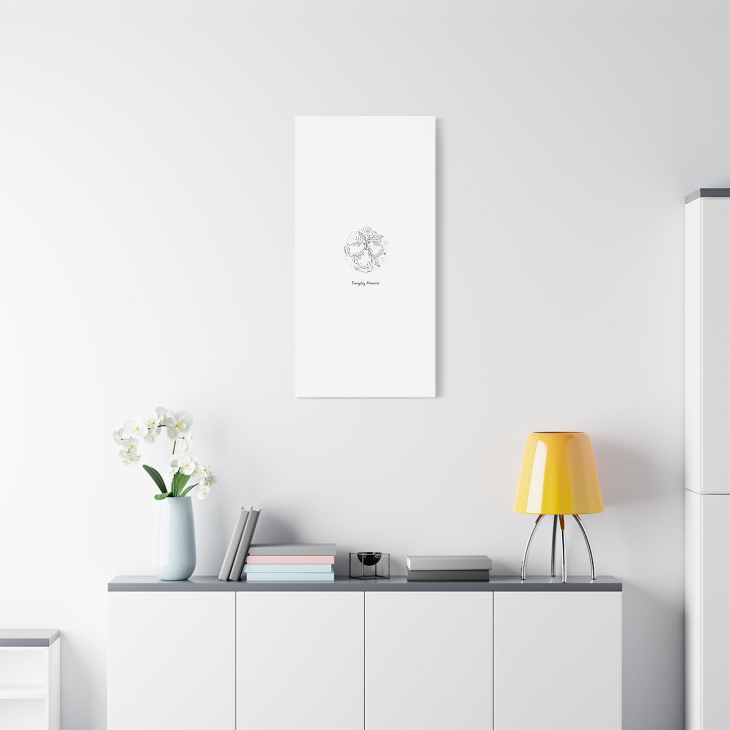 Hand-Drawn Fruit Doodle Canvas | Line Drawing Wall Art