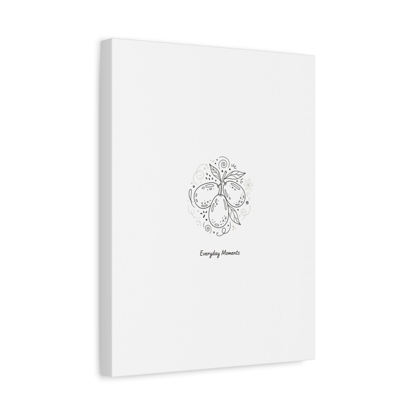 Hand-Drawn Fruit Doodle Canvas | Line Drawing Wall Art