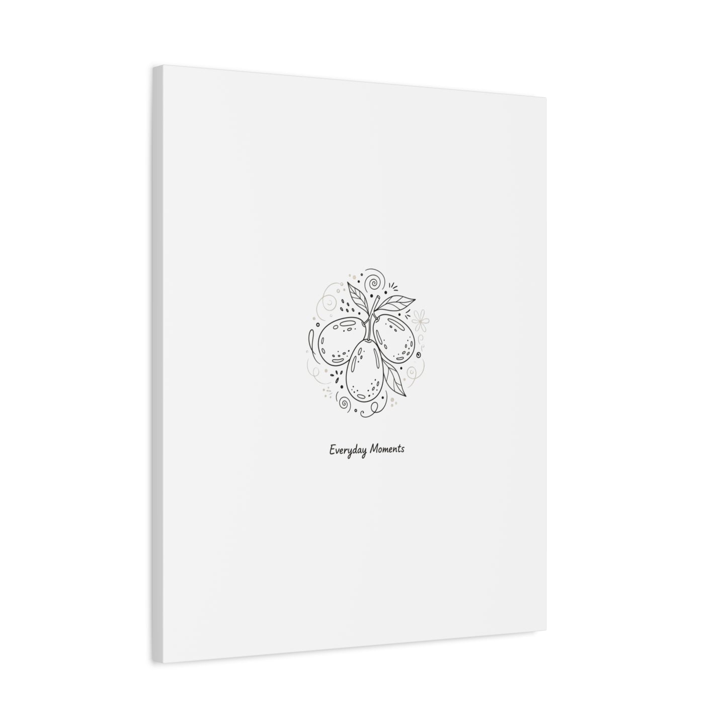 Hand-Drawn Fruit Doodle Canvas | Line Drawing Wall Art