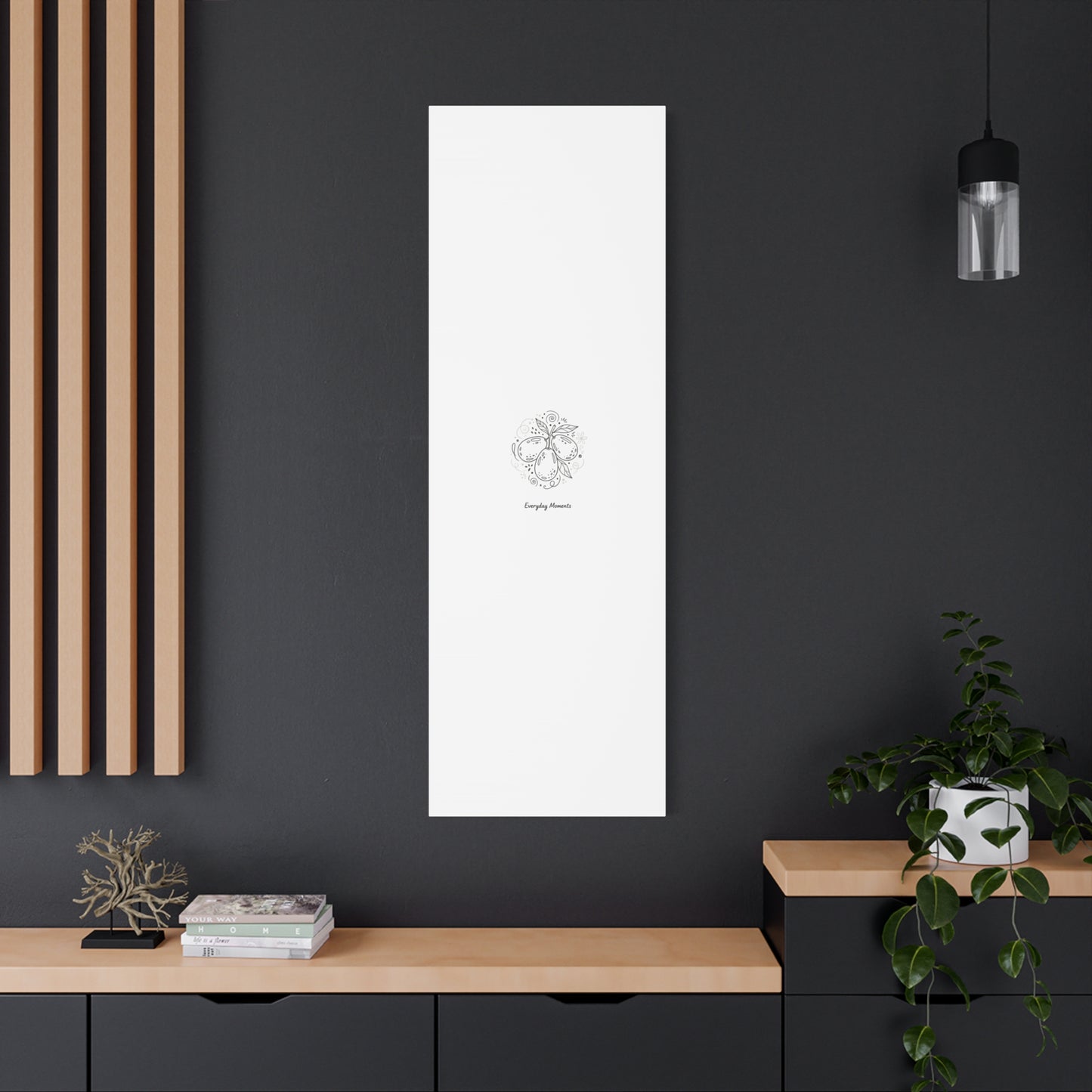 Hand-Drawn Fruit Doodle Canvas | Line Drawing Wall Art