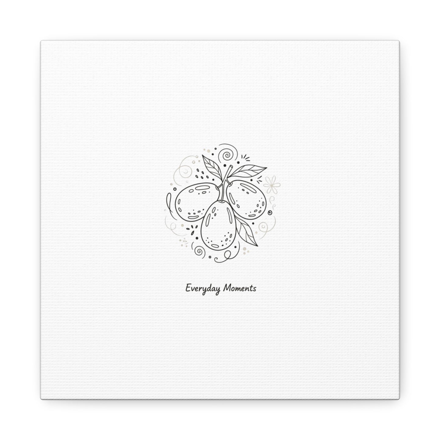 Hand-Drawn Fruit Doodle Canvas | Line Drawing Wall Art