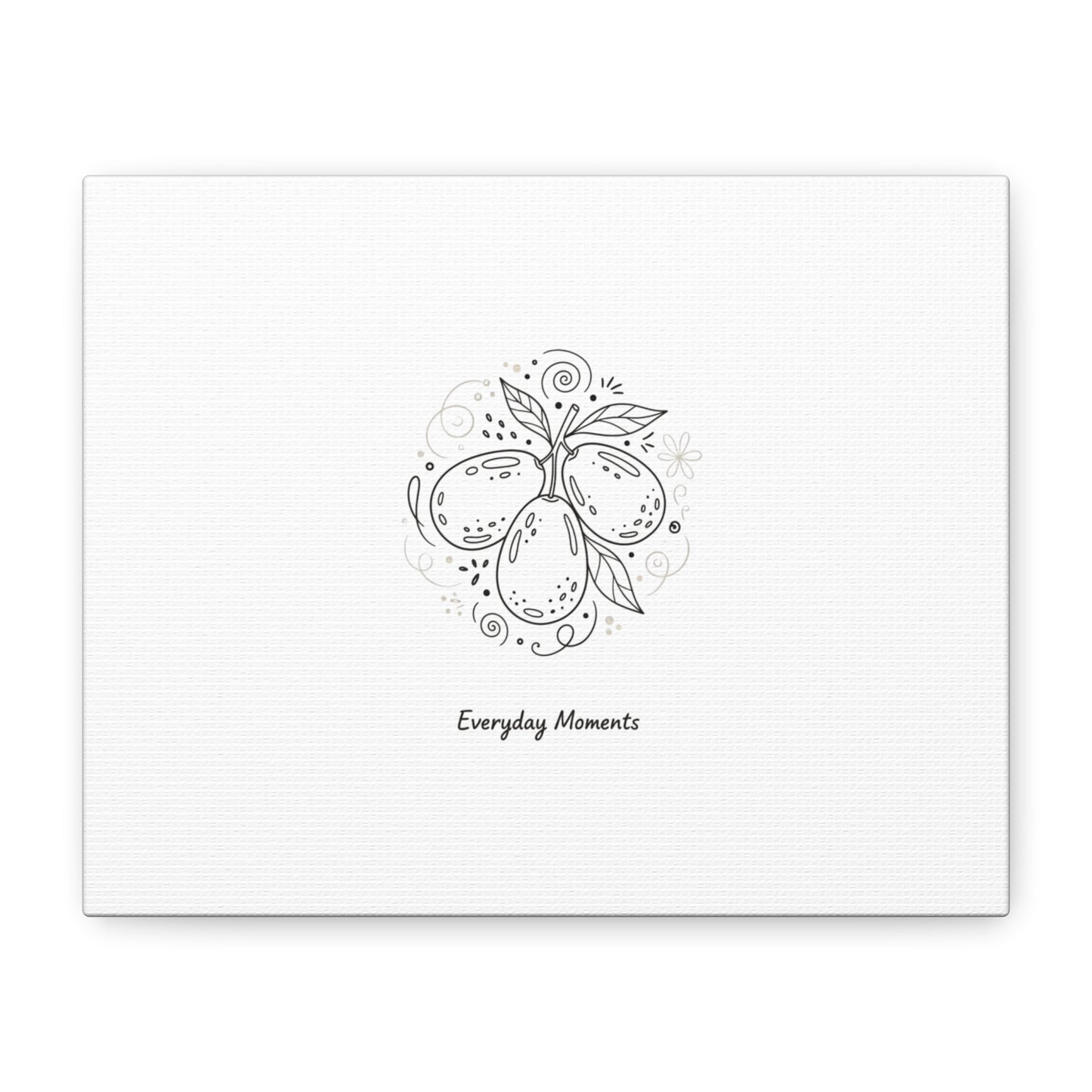 Hand-Drawn Fruit Doodle Canvas | Line Drawing Wall Art