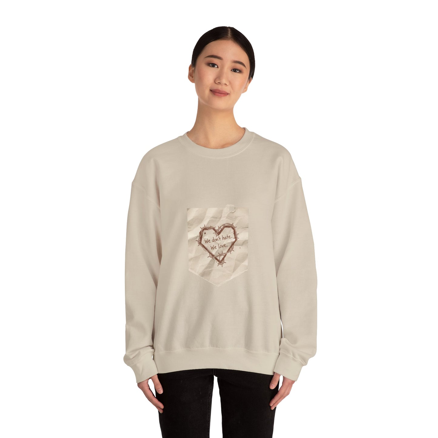 handwritten marker heart sketch Sweatshirt | marker scribble design, doodle quote