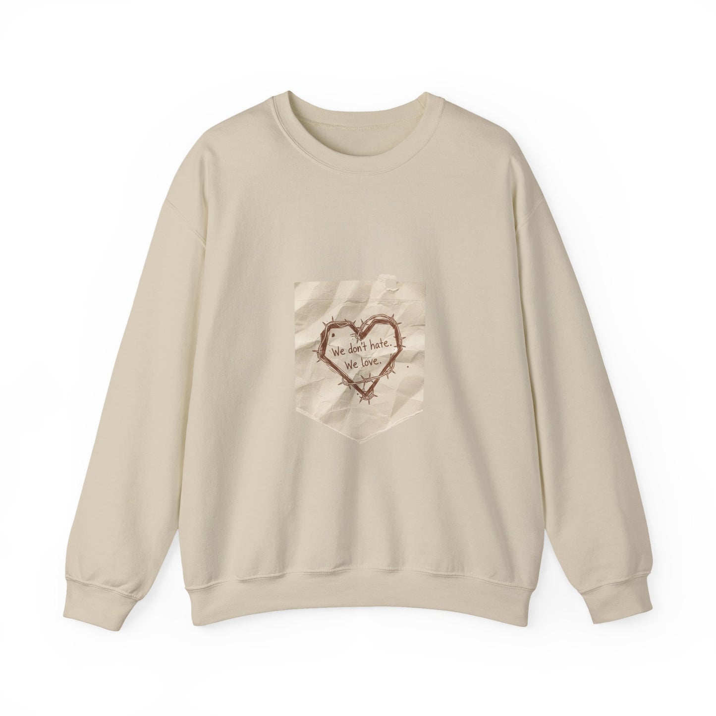 handwritten marker heart sketch Sweatshirt | marker scribble design, doodle quote