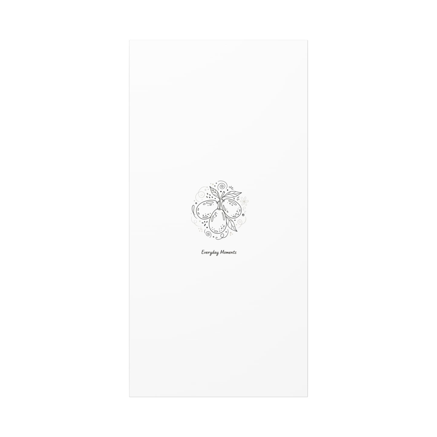 Hand-Drawn Fruit Doodle Canvas | Line Drawing Wall Art