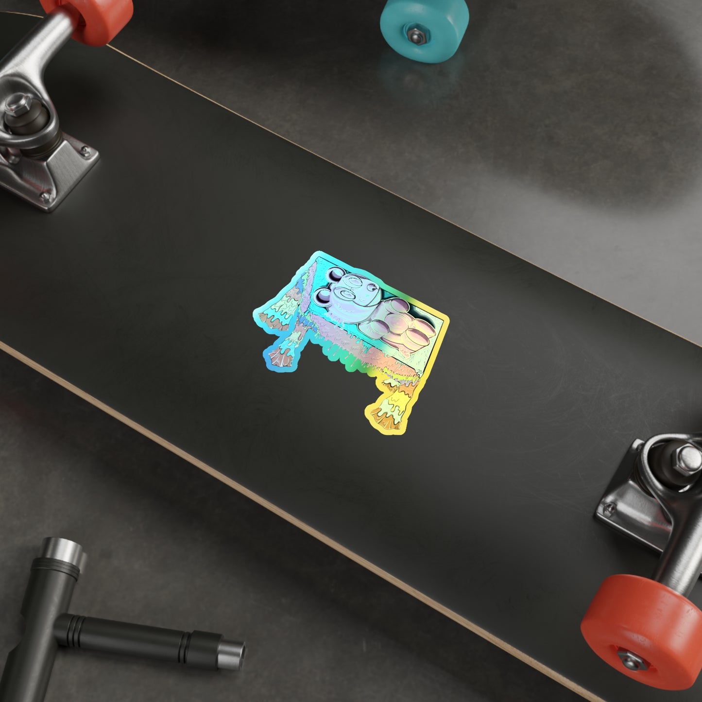 Melting Gummy Holographic Die-cut Stickers