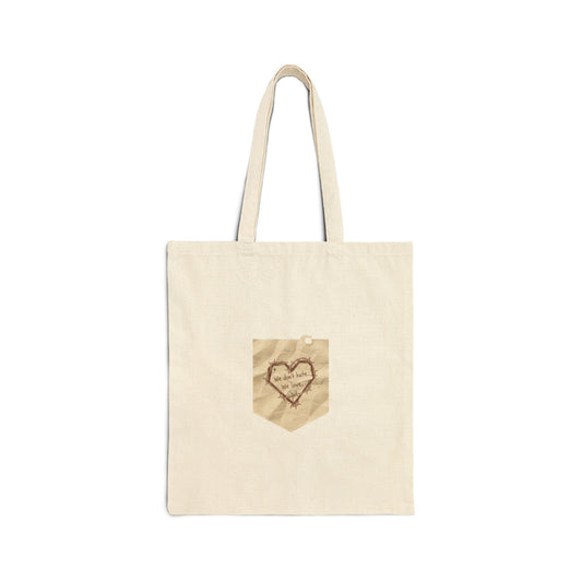 Handwritten Marker Heart, Tote | marker scribble design, doodle quote